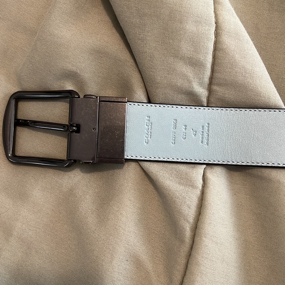 Coach Charcoal and Powder Blue Belt size 42 - Picture 6 of 7